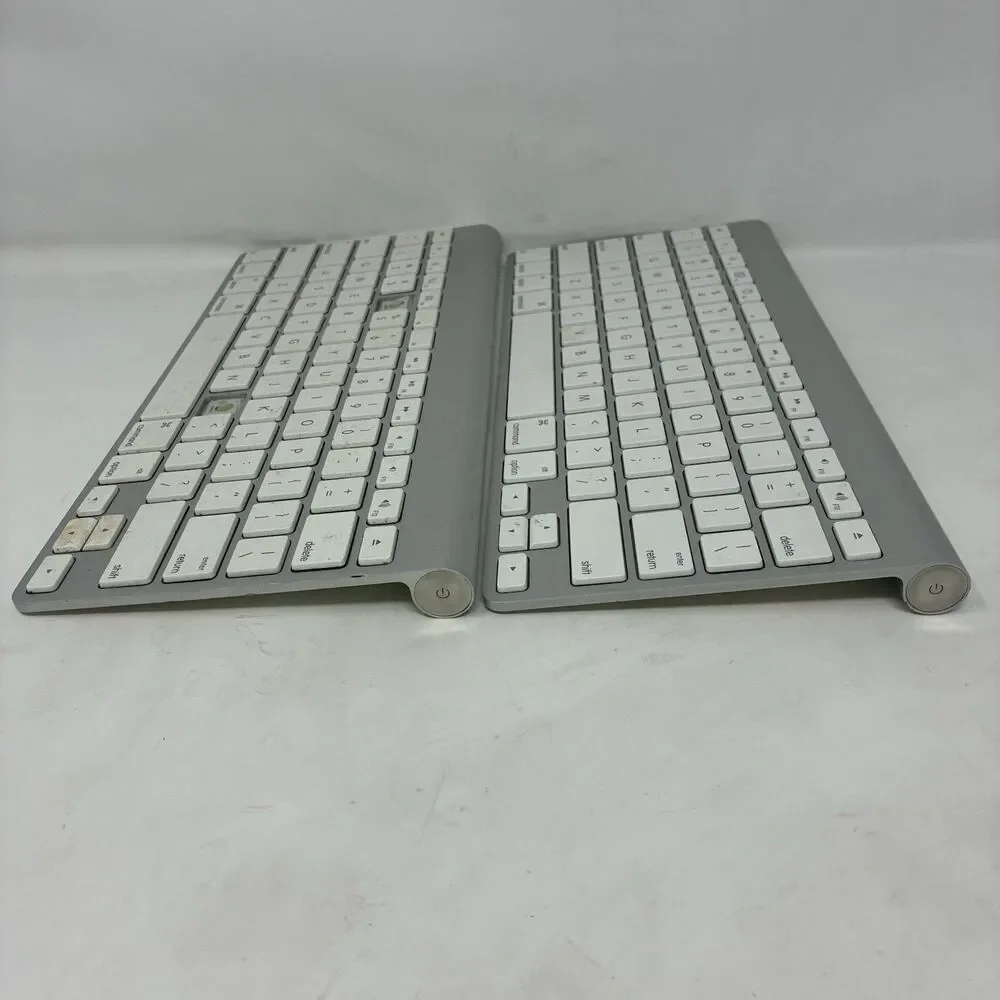 2x OEM APPLE A1314 Wireless Keyboards - BOTH FOR PARTS/REPAIR, AS IS